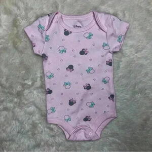 Disney Baby  Onesie Pink Minnie Mouse Size Newborn